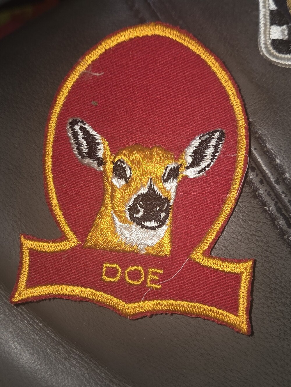 Vintage Doe Deer Hunting Outdoors Embroidered Patch